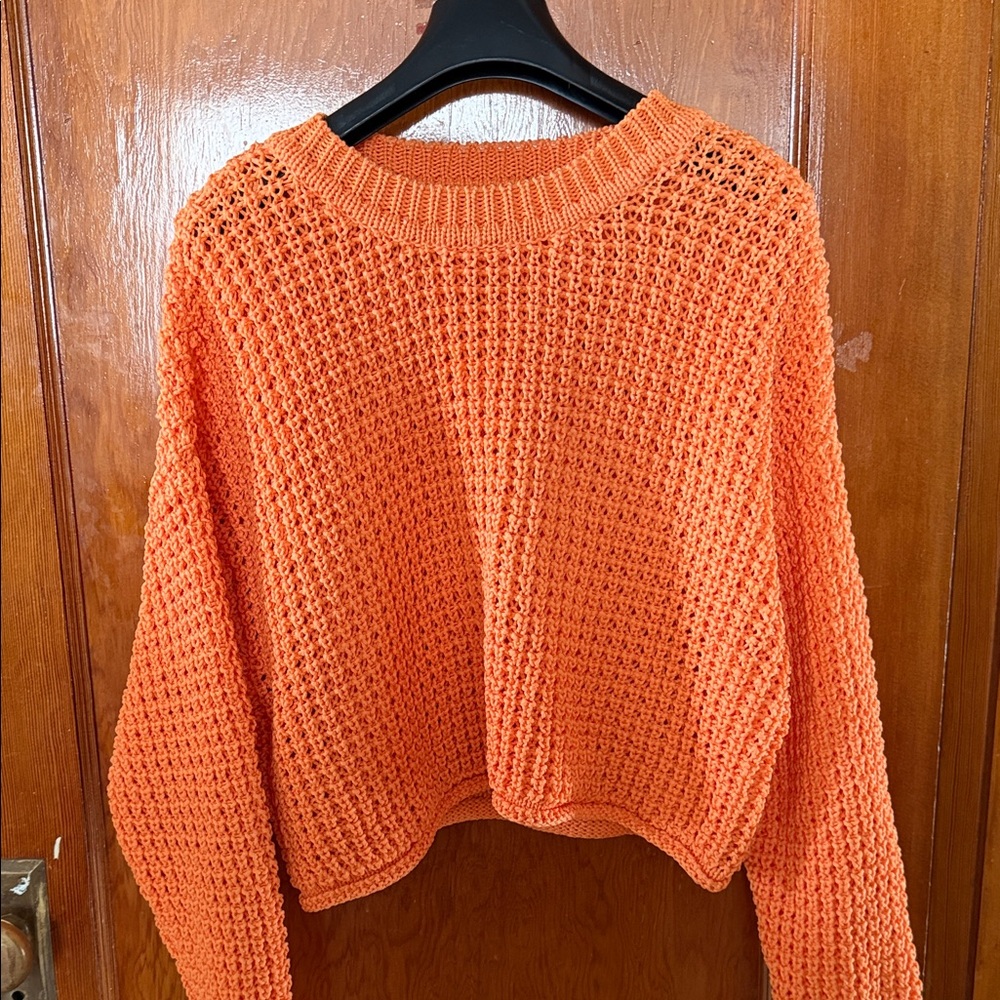RD Style Vibrant Orange Knit Sweater